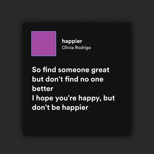 Happier Olivia Rodrigo Lyrics With Video - Olivia Rodrigo | 2021 Song