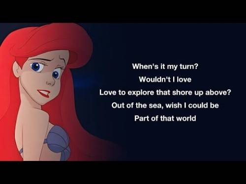 Part Of Your World Lyrics With Video - Jodi Benson and Walt Disney | 1995 Song