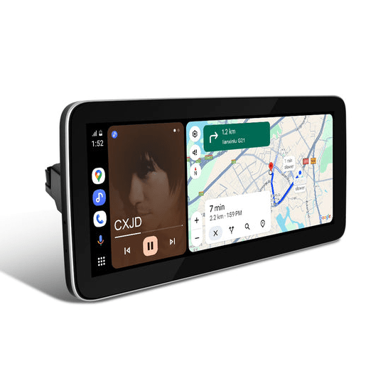Mercedes Stock vs. Android Screen: Navigation Comparison